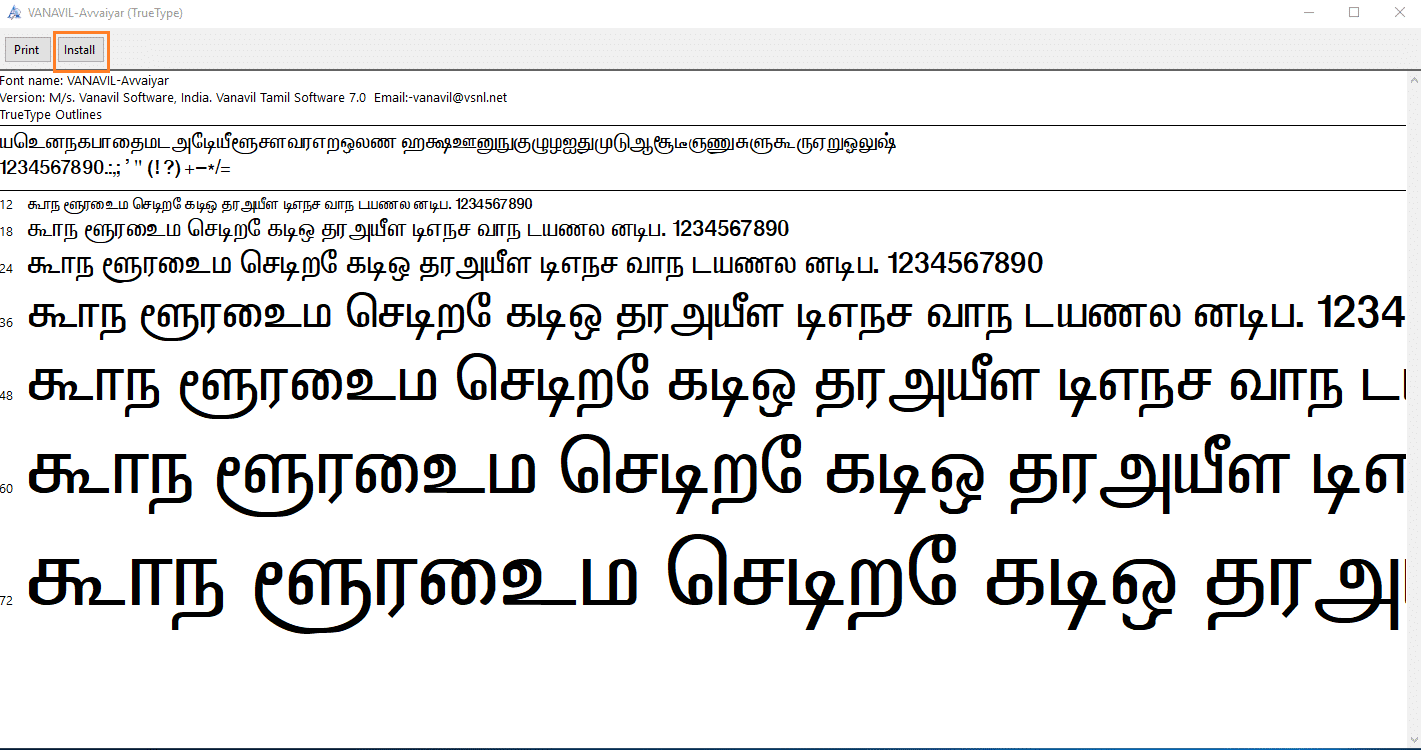sathyam tamil font for windows